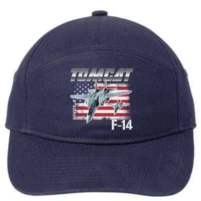 Tomcat F14 Fighter Jet 7-Panel Snapback Hat