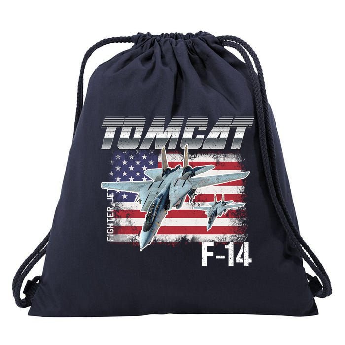 Tomcat F14 Fighter Jet Drawstring Bag