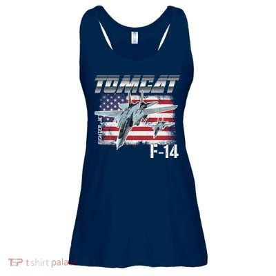 Tomcat F14 Fighter Jet Ladies Essential Flowy Tank