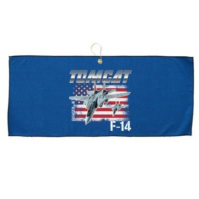 Tomcat F14 Fighter Jet Large Microfiber Waffle Golf Towel