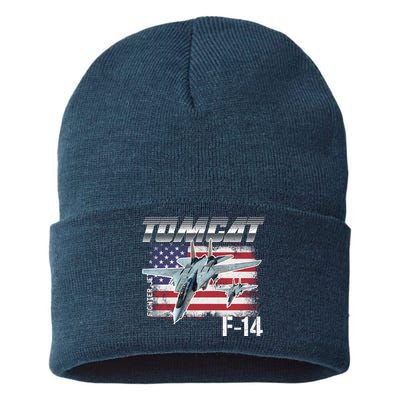 Tomcat F14 Fighter Jet Sustainable Knit Beanie
