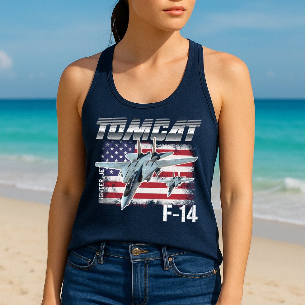 Tomcat F14 Fighter Jet Womens Tank Top