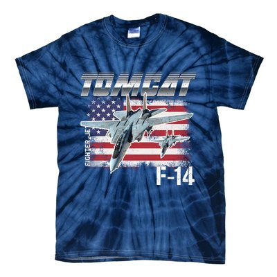 Tomcat F14 Fighter Jet Tie-Dye T-Shirt