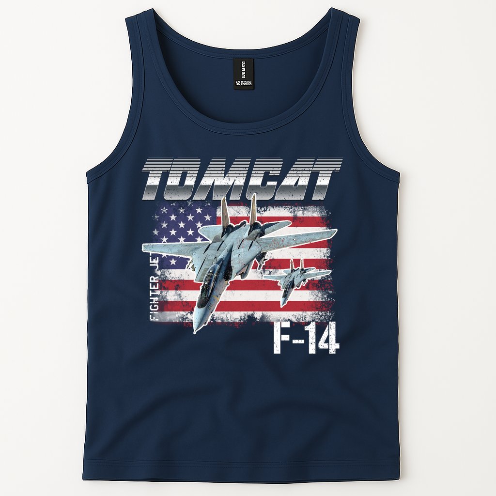 Tomcat F14 Fighter Jet Tank Top