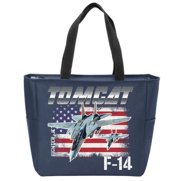 Tomcat F14 Fighter Jet Zip Tote Bag