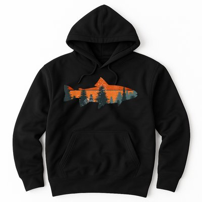 Trout Fly Fishing Nature Outdoor Fisherman Gift Fisherman Fishing Shirt Hoodie