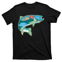 Trout Fly Fishing Outdoor Forest Nature Wildlife Fisherman T-Shirt