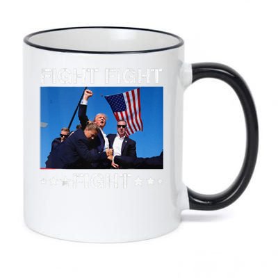 Trump Fight Fight Fight 11oz Black Color Changing Mug