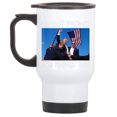 Trump Fight Fight Fight Stainless Steel Travel Mug