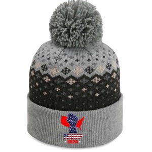 Trump Fight For America The Baniff Cuffed Pom Beanie