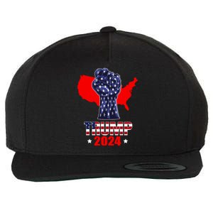 Trump Fight For America Wool Snapback Cap