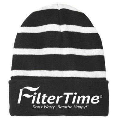 Team Filtertime Filter Time Striped Beanie with Solid Band