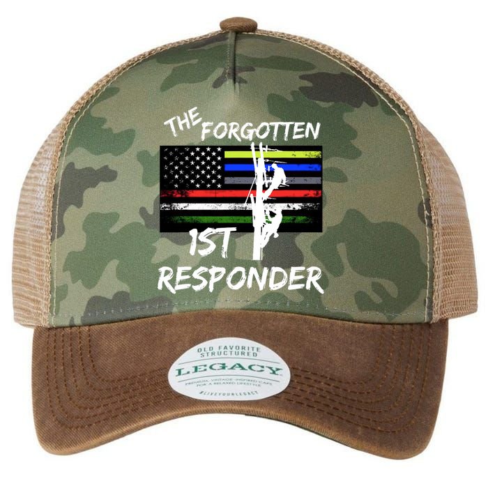 The Forgotten First Responder Tribute To Electrical Lineman Legacy Tie Dye Trucker Hat