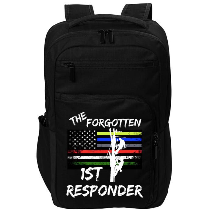 The Forgotten First Responder Tribute To Electrical Lineman Impact Tech Backpack