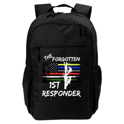 The Forgotten First Responder Tribute To Electrical Lineman Backpack