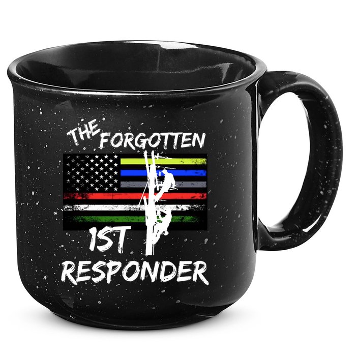 The Forgotten First Responder Tribute To Electrical Lineman 15oz Campfire Ceramic Mug