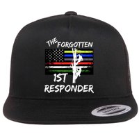 The Forgotten First Responder Tribute To Electrical Lineman Flat Bill Trucker Hat