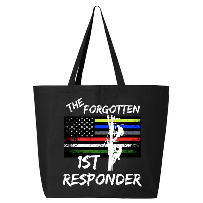 The Forgotten First Responder Tribute To Electrical Lineman 25L Jumbo Tote