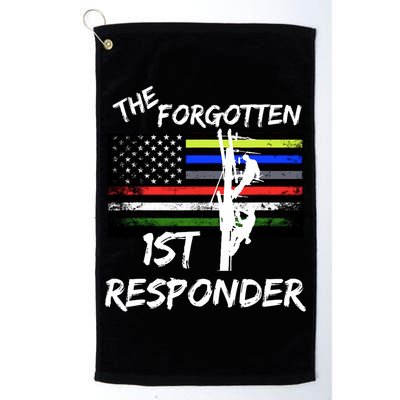 The Forgotten First Responder Tribute To Electrical Lineman Golf Towel