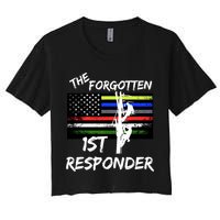 The Forgotten First Responder Tribute To Electrical Lineman Crop Top
