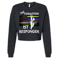 The Forgotten First Responder Tribute To Electrical Lineman Cropped Pullover Crew
