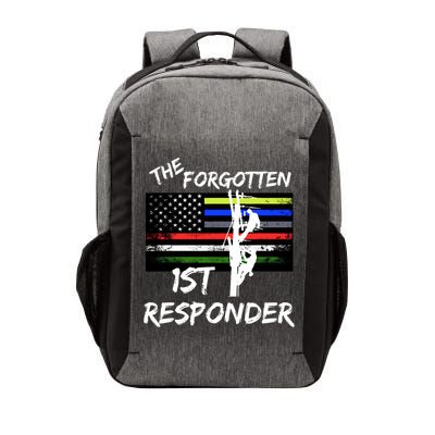 The Forgotten First Responder Tribute To Electrical Lineman Vector Backpack