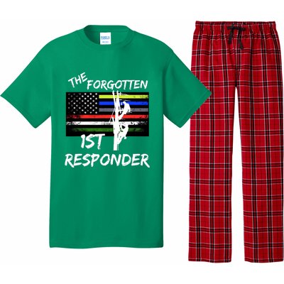 The Forgotten First Responder Tribute To Electrical Lineman Pajama Set