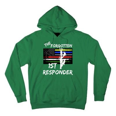 The Forgotten First Responder Tribute To Electrical Lineman Tall Hoodie