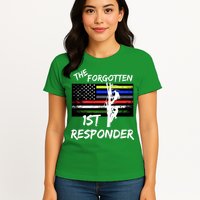 The Forgotten First Responder Tribute To Electrical Lineman Womens T-Shirt