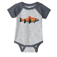 Trout Fly Fishing Nature Outdoor Fisherman Gift Infant Baby Jersey Bodysuit