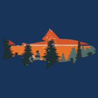 Trout Fly Fishing Nature Outdoor Fisherman Gift Zip Tote Bag