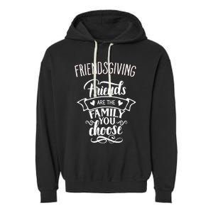 Thanksgiving Friendsgiving Family and Friends Matching Garment-Dyed Fleece Hoodie