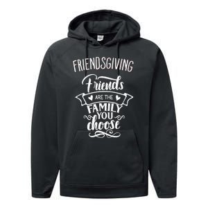 Thanksgiving Friendsgiving Family and Friends Matching Performance Fleece Hoodie