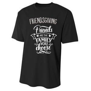 Thanksgiving Friendsgiving Family and Friends Matching Performance Sprint T-Shirt