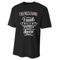 Thanksgiving Friendsgiving Family and Friends Matching Performance Sprint T-Shirt