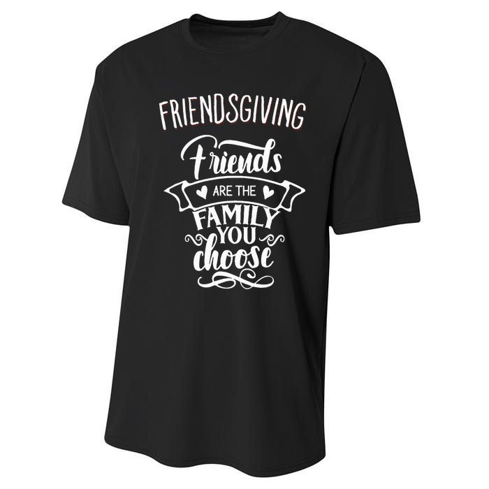 Thanksgiving Friendsgiving Family and Friends Matching Performance Sprint T-Shirt