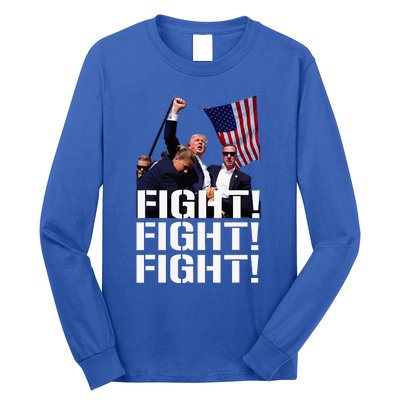 Trump Fight Fight Fight Long Sleeve Shirt