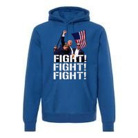 Trump Fight Fight Fight Premium Hoodie