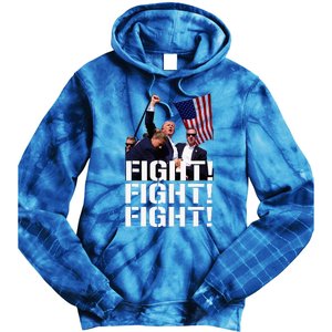 Trump Fight Fight Fight Tie Dye Hoodie