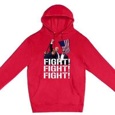 Trump Fight Fight Fight Premium Pullover Hoodie