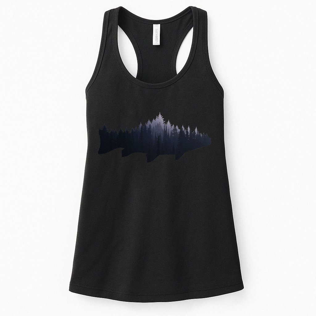 Trout Fly Fishing Nature Outdoor Fisherman Gift Womens Tank Top