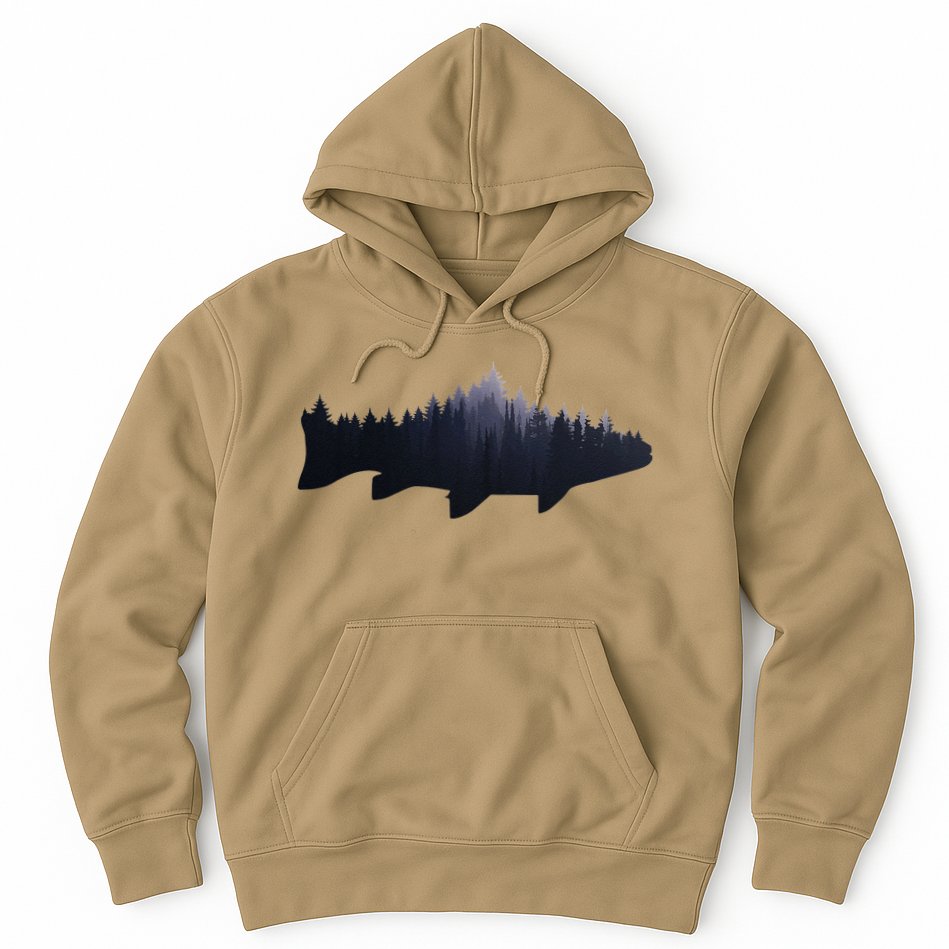 Trout Fly Fishing Nature Outdoor Fisherman Gift Hoodie