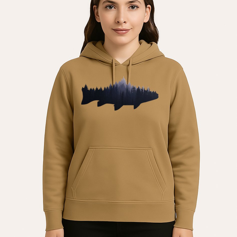 Trout Fly Fishing Nature Outdoor Fisherman Gift Hoodie