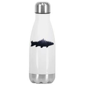 Trout Fly Fishing Nature Outdoor Fisherman Gift Stainless Steel Insulated Water Bottle