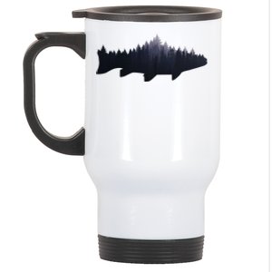 Trout Fly Fishing Nature Outdoor Fisherman Gift Stainless Steel Travel Mug