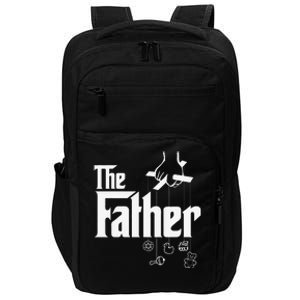 The Father! First Time Fathers Day New Dad Gift Impact Tech Backpack