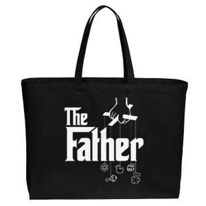 The Father! First Time Fathers Day New Dad Gift Cotton Canvas Jumbo Tote