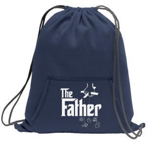 The Father! First Time Fathers Day New Dad Gift Sweatshirt Cinch Pack Bag