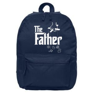 The Father! First Time Fathers Day New Dad Gift 16 in Basic Backpack