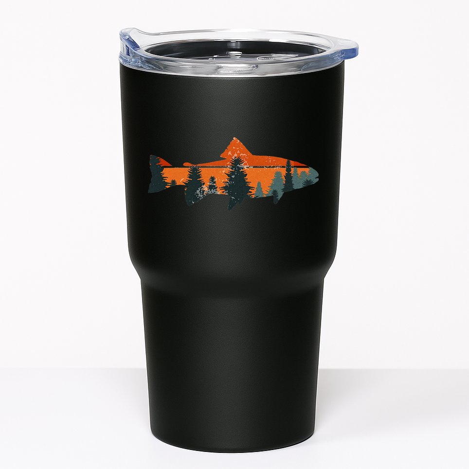 Trout Fly Fishing Nature Outdoor Fisherman Gift Tumbler